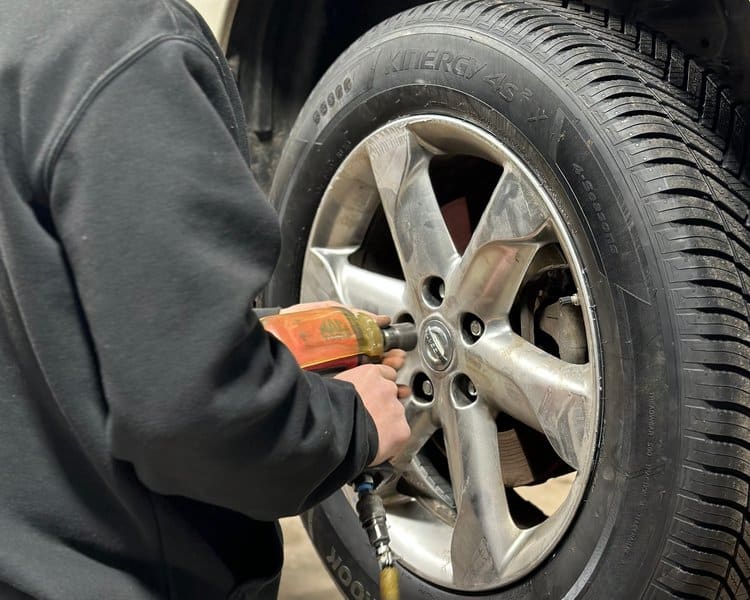 tire and wheel installation